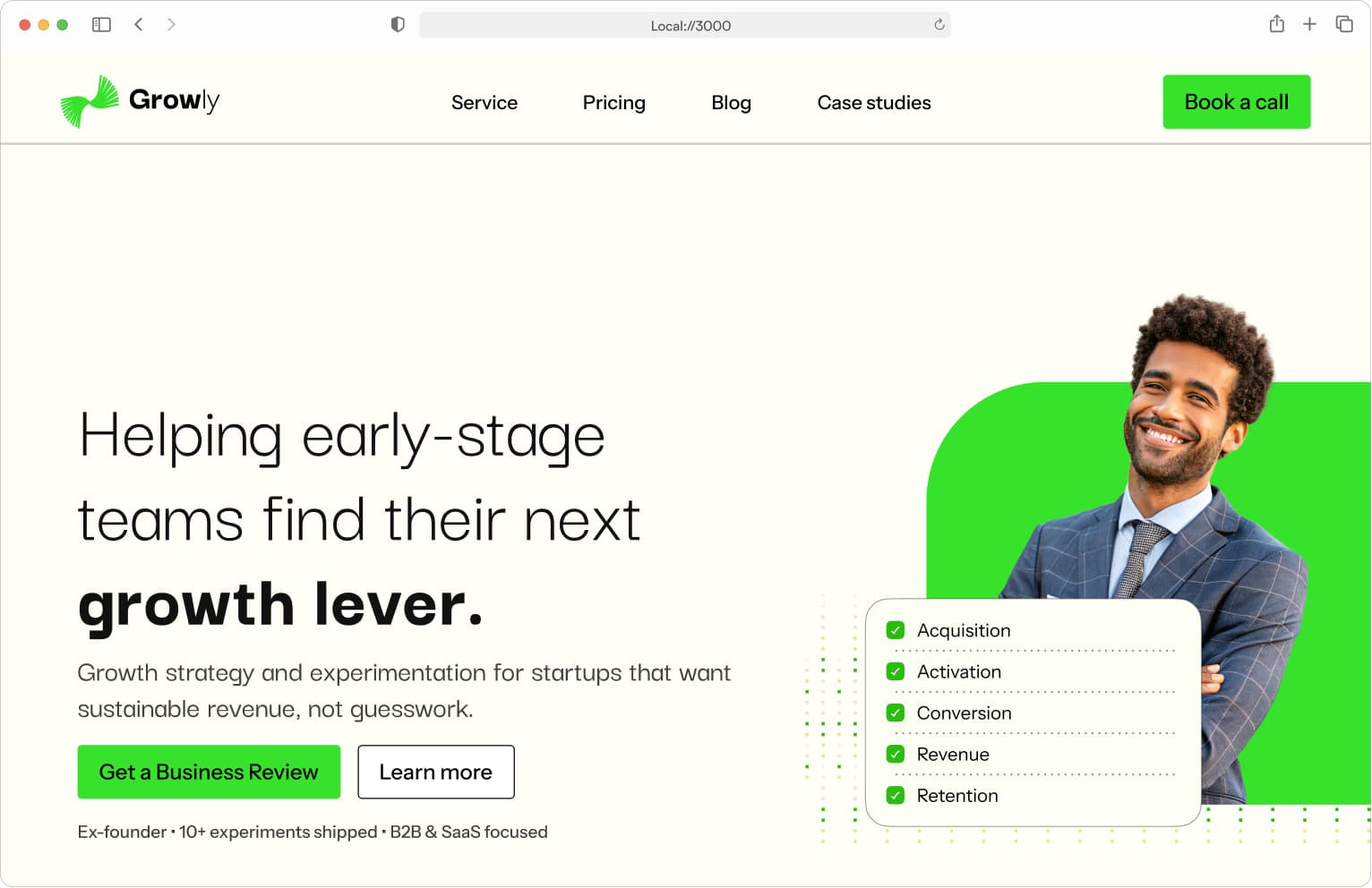 Growly — SaaS Cohort & Retention Dashboard